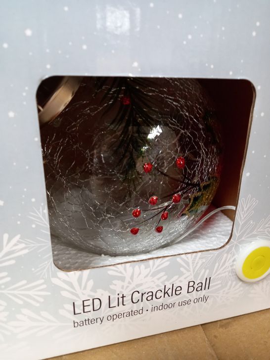 LED LIT CRACKLE BALL