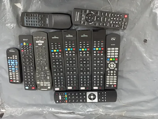 BOX OF APROX 11 ASSORTED REMOTE CONTROLS 