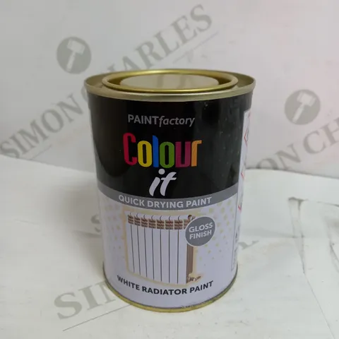 BOX OF 12 X COLOUR IT QUICK DRYING RADIATOR PAINT IN WHITE 