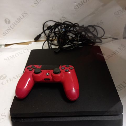 PS4 - MAIN CONSOLE AND 1 X CONTROLLER (RED)