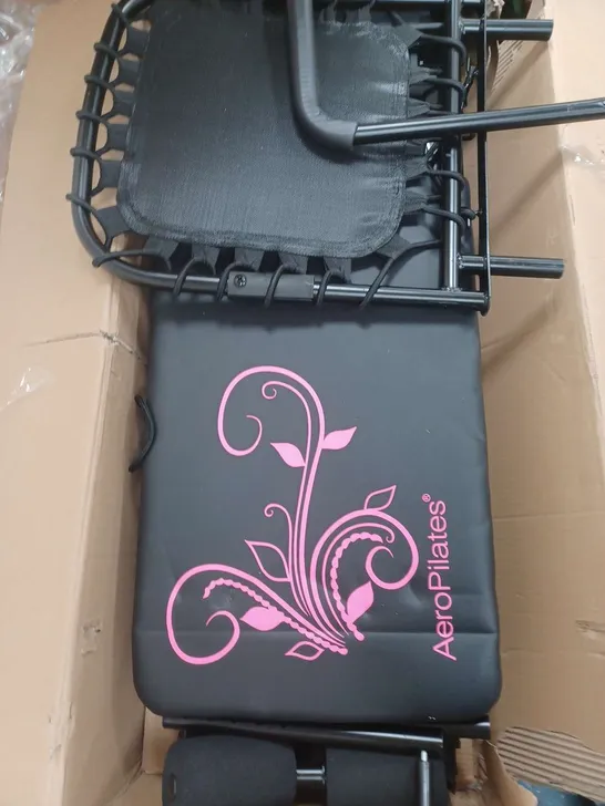 BOXED AEROPILATES 4 CORD REFORMER IN PINK/BLACK - COLLECTION ONLY