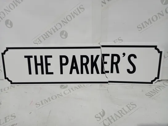 LOVE ABODE PERSONALISED VINTAGE ROAD SIGN RRP £21.99