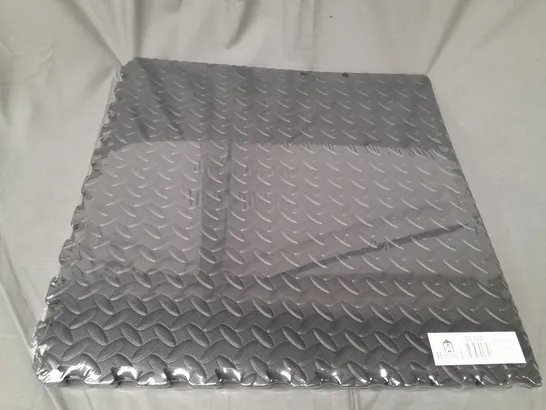 HOMEHUT INTERLOCKING FOAM FLOOR MATS IN BLACK