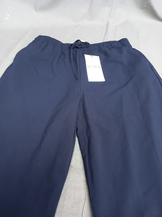 STRADIVARUS DAILY TROUSERS IN NAVY - LARGE