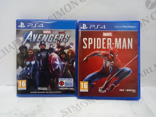 AVENGERS + SPIDER-MAN PLAYSTATION 4 GAMES