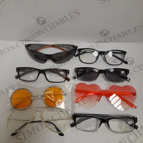 BOX OF APPROXIMATELY 15 ASSORTED PRESCRIPTION GLASSES/SUNGLASSES 