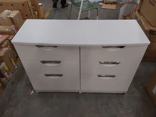 RATLEY 6-DRAWER CHEST OF DRAWERS - WHITE 