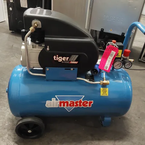 CLARKE AIRMASTER TIGER 8/550 TURBO AIR COMPRESSOR 