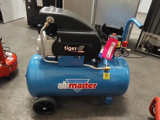 CLARKE AIRMASTER TIGER 8/550 TURBO AIR COMPRESSOR 