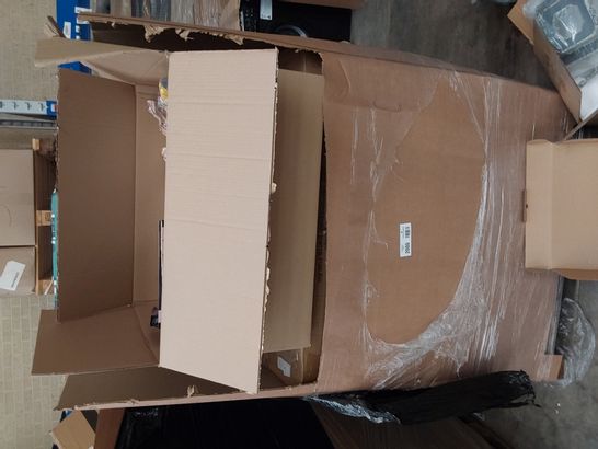 PALLET OF ASSORTED BOXED FURNITURE, CONDENSER MICROPHONES, LIGHT FITTING, 2022 A4 DIARIES