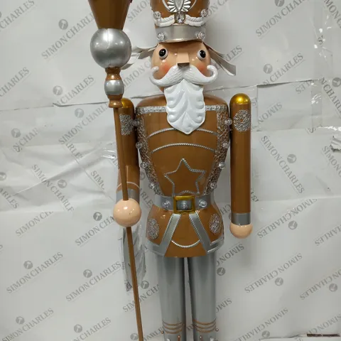INLIT GIANT NUTCRACKER GOLD/SILVER - COLLECTION ONLY 