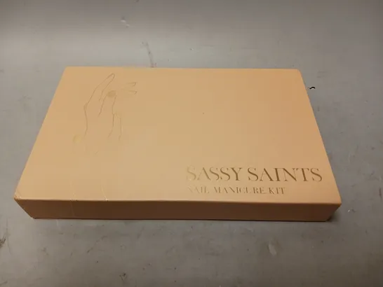 BOXED SASSY SAINTS NAIL MANICURE KIT