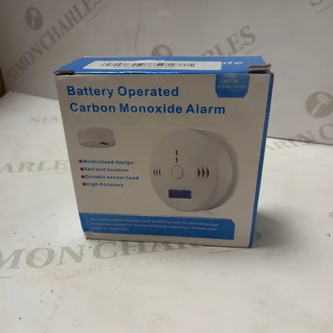 BATTERY OPERATED CARBON MONOXIDE ALARM 