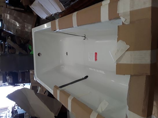 DESIGNER WHITE P SHAPED BATH SIZE UNSPECIFIED 