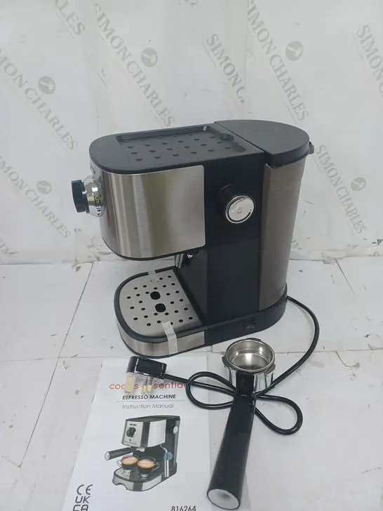 BOXED COOK'S ESSENTIALS PUMP ESPRESSO COFFEE MACHINE