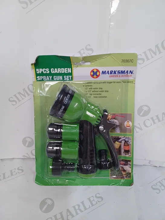 MARKSMAN 5PC GARDEN SPRAY GUN SET 