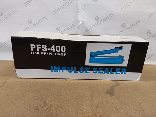 BOXED HANCHEN IMPULSE HEAT SEALER PFS-400 FOR PP/PE BAGS (1 BOX)