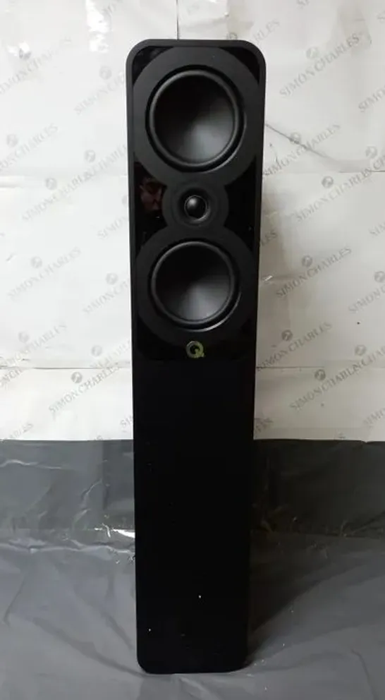 PAIR OF BOXED Q ACOUSTICS Q 5040 COMPACT FLOORSTANDING SPEAKER SATIN BLACK 