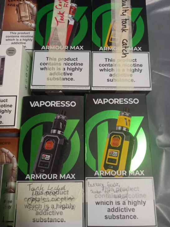 LOT OF APPROXIMATELY 20 ASSORTED VAPING ITEMS TO INCLUDE ASPIRE AND VAPORESSO