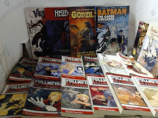LOT OF APPROXIMATELY 19 ASSORTED GRAPHIC NOVELS ETC 