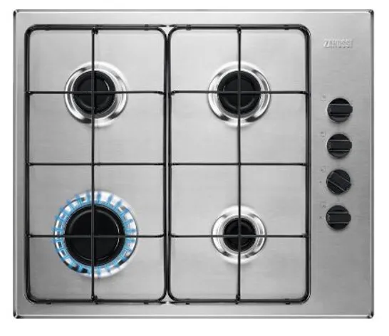 ZANUSSI INTEGRATED 59CM GAS HOB - STAINLESS STEEL Model ZGNN640X RRP £209