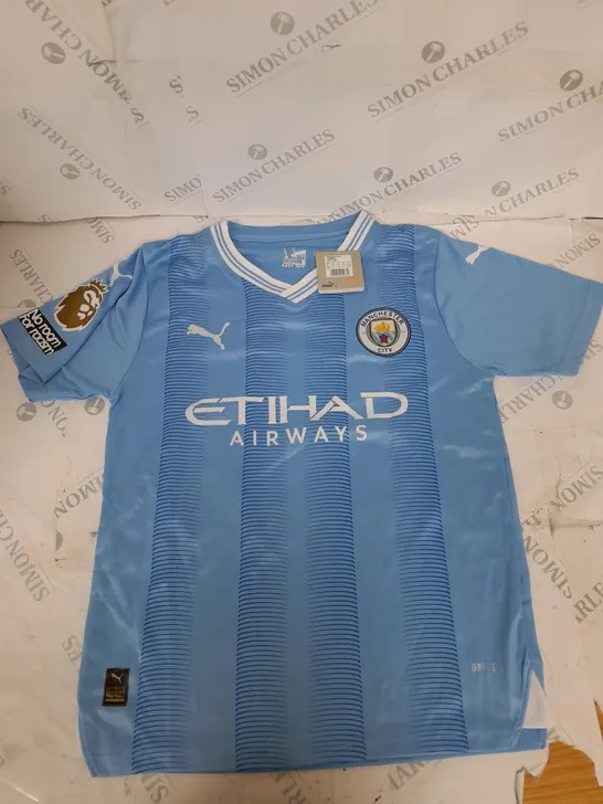 MANCHESTER CITY FC HOME KIT WITH BENNY 10 SIZE S