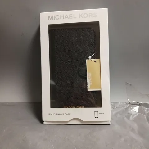 BOXED MICHAEL KORS FOLIO PHONE CASE FOR IPHONE X 