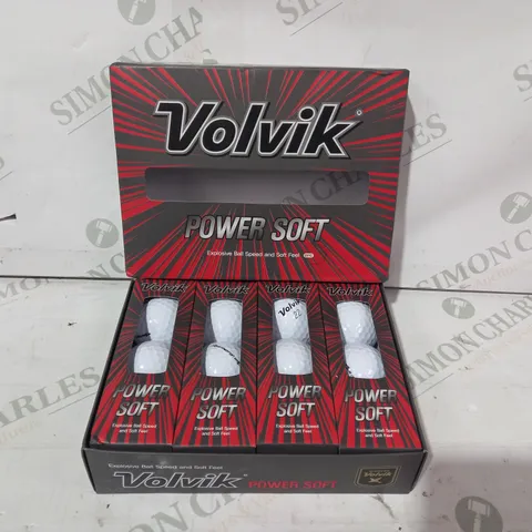 VOLVIK POWER SOFT PACK OF APPROXIMATELY 12 GOLF BALLS