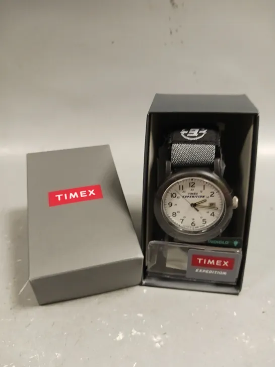 BOXED TIMEX EXPEDITION CAMPER VELCRO STRAP WATCH 