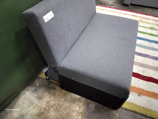 DESIGNER GREY FABRIC ARMLESS CHAIRBED