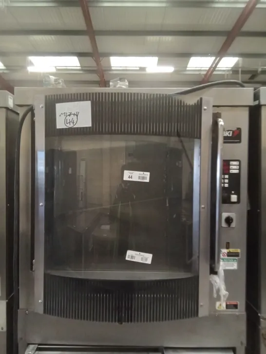 COMMERCIAL BKI SINGLE ROTISSERIE OVEN 