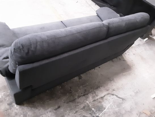 DESIGNER GREY FABRIC 2-SEATER SOFA 