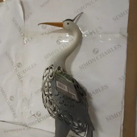 METAL HERON LIGHT AND DETERRENT 