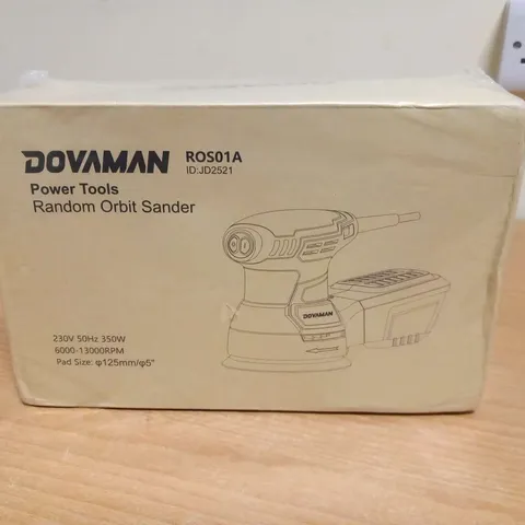 BOXED AND SEALED DOVAMAN ROS01A POWER TOOLS RANDOM ORBIT SANDER 230V