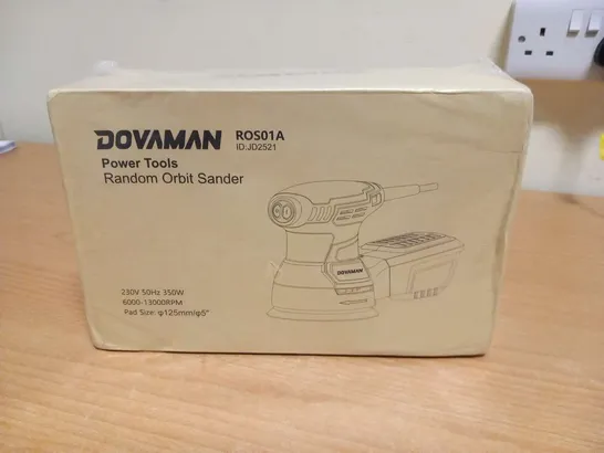 BOXED AND SEALED DOVAMAN ROS01A POWER TOOLS RANDOM ORBIT SANDER 230V