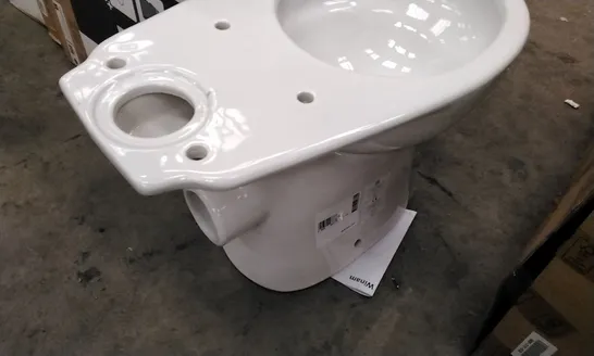 WHITE CERAMIC TOILET PAN