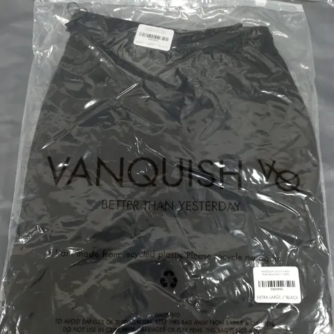 BAGGED VANQUISH UTILTY PERFORMANCE SHORTS IN BLACK