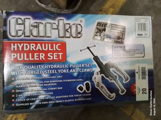 BOXED CLARKE HYDRAULIC PULLER SET