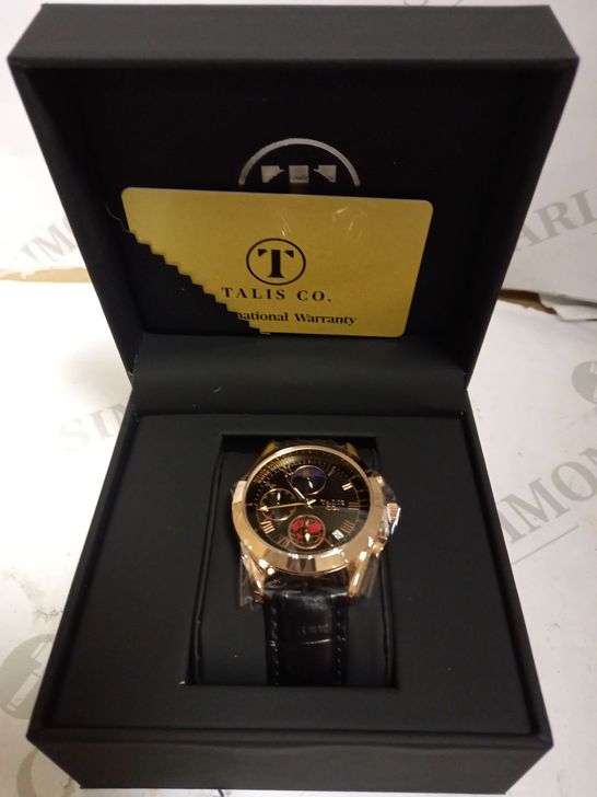 TALIS CO TWO TONE LEATHER STRAP WATCH RRP £550