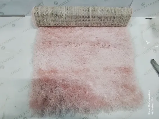 BRAND NEW PACO HOME 300 GLAMOUR PINK/ROSE 60X100CM SHAGGY RUG