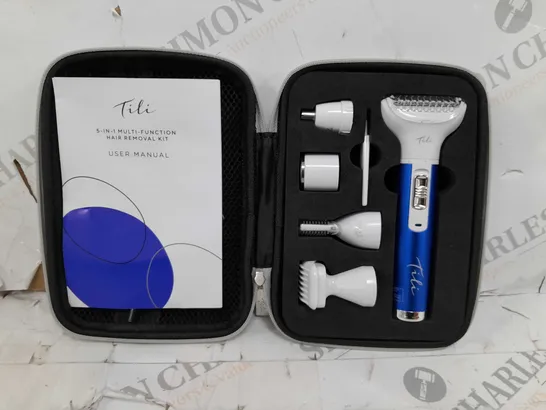 TILI 5-IN-1 MULTI-FUNCTION HAIR REMOVAL KIT - NAVY BLUE 