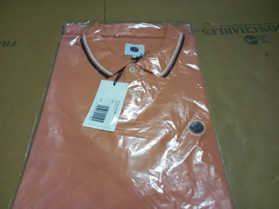 BAGGED PRETTY GREEN BARTON POLO IN PINK - L