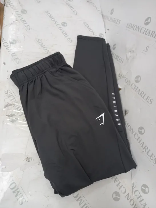 GREY GYMSHARK TRACK PANTS SIZE M