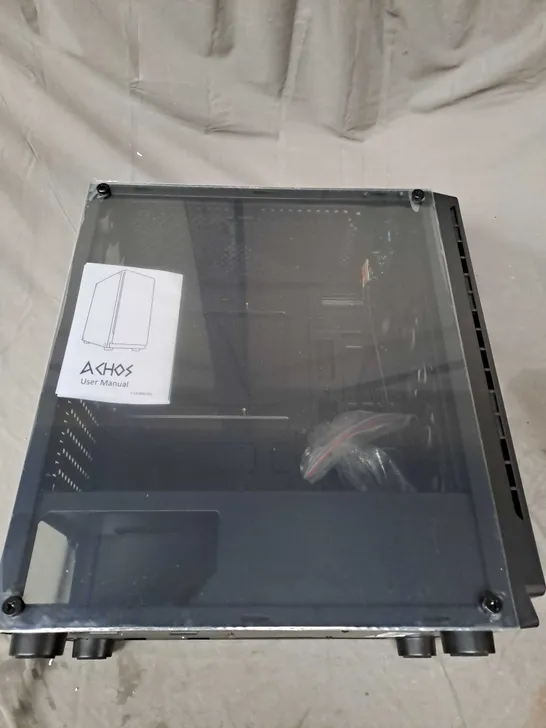 BOXED CRONUS ACHOS ARGB GAMING CASE IN BLACK