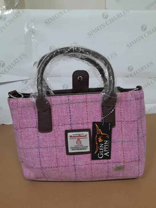 GLEN APPIN PINK SQUARED BAG 