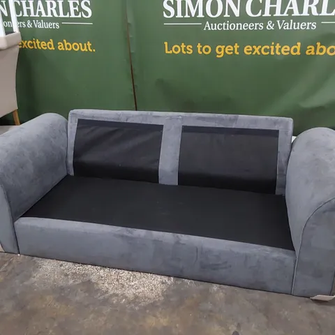 THREE SEATER SOFA FRAME GREY FABRIC 