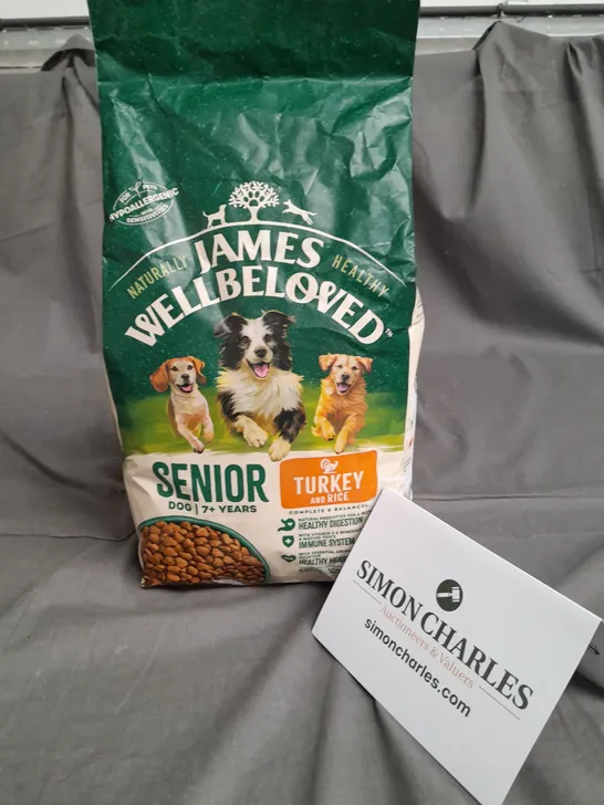 JAMES WELL-BELOVED SENIOR DOG 2KG BAG - TURKEY & RICE