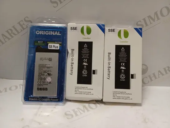 BOX OF APPROXIMATELY 10 ASSORTED HOUSEHOLD ITEMS TO INCLUDE 5SE BATTERY, S8 PLUS BATTERY, ETC