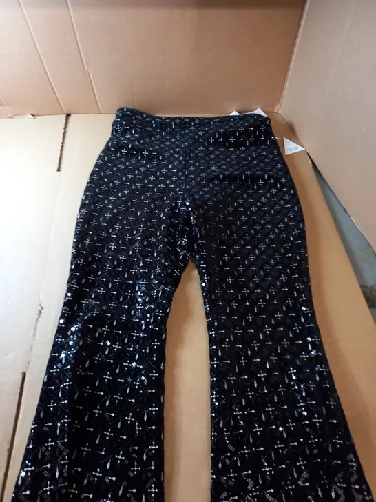 NADINE MEGHAN BLACK TROUSERS - L