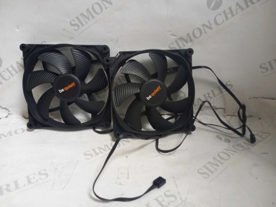 PAIR OF BEQUIET! SILENT WINGS 3 CPU COOLING FANS